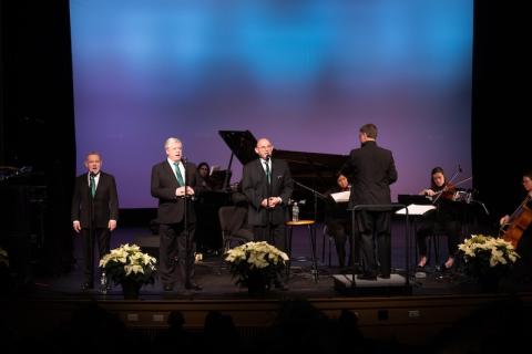 The Irish Tenors performing on Dever Stage.