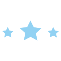 Three blue stars.